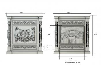 Church furniture (MBC_0008) 3D model for CNC machine